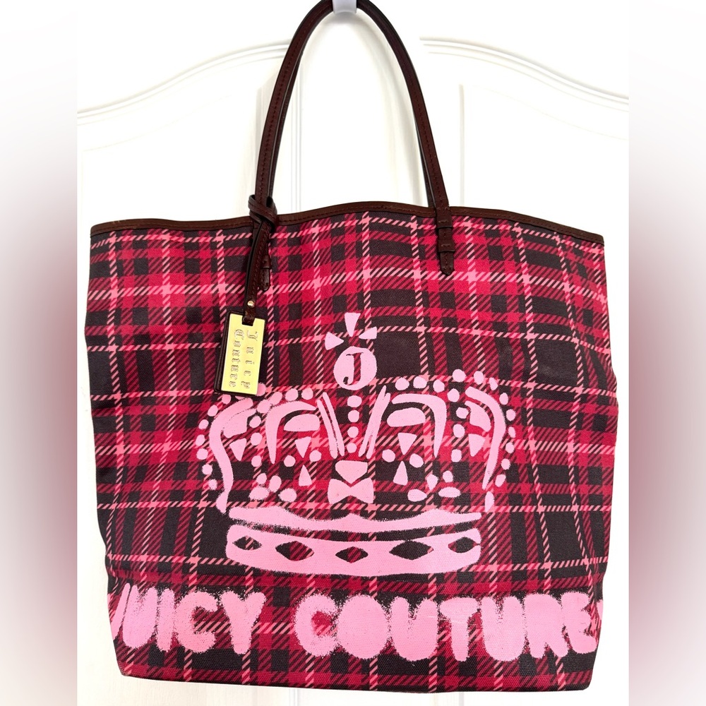 Juicy Couture Vintage Plaid Tote